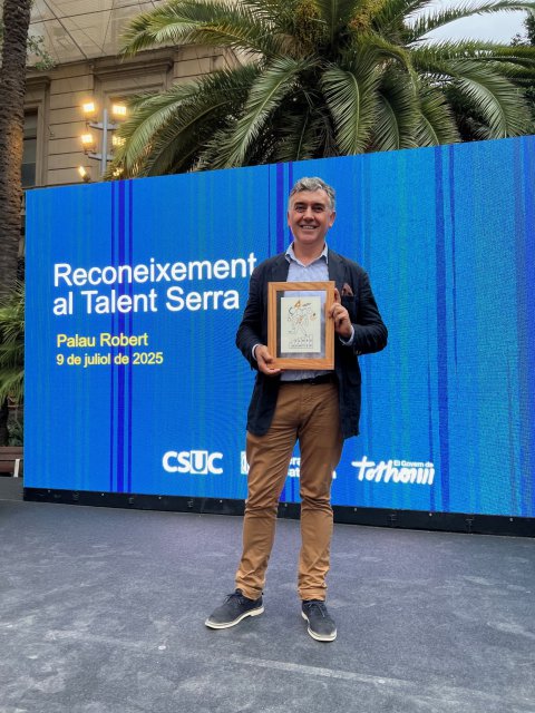 Francisco Andrade investigador del nostre Grup, obté el Reconeixement al Talent Serra Húnter 2025